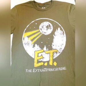 E.T. The Extra Terrestrial Adult Unisex Short Sleeve Graphic T-shirt Size Small